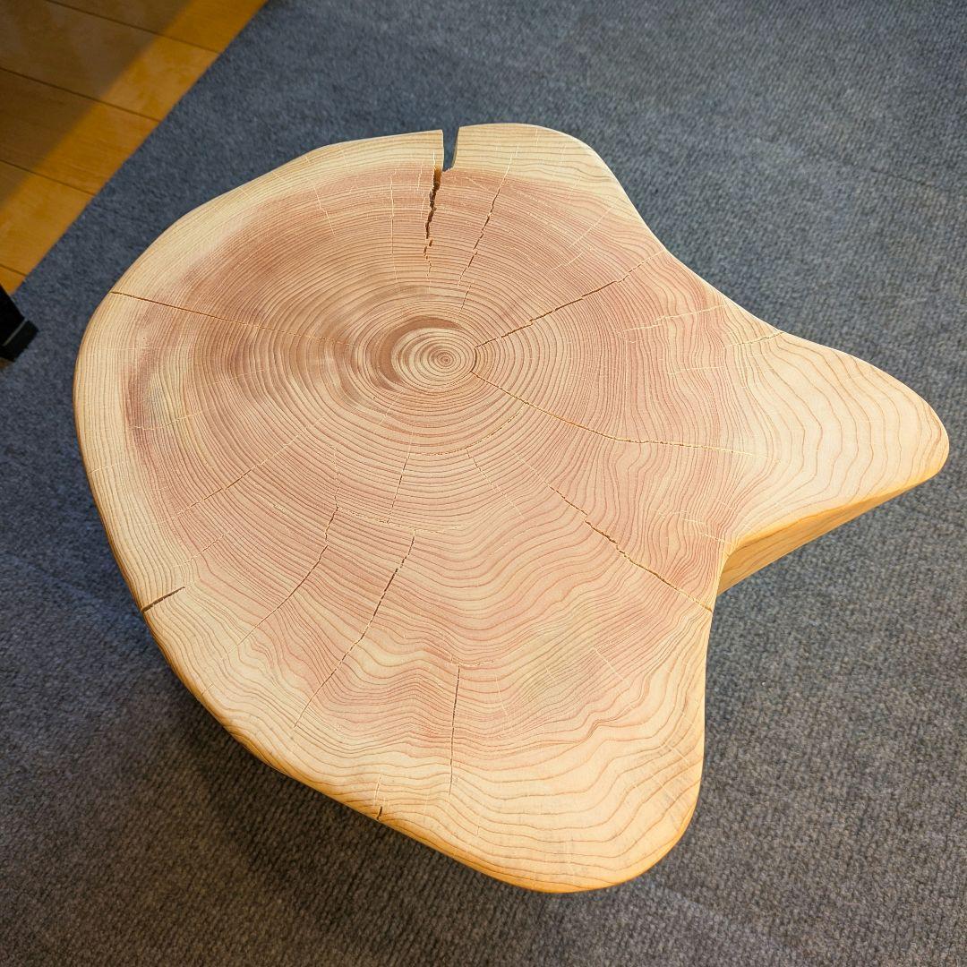 檜　切り株　丸太　椅子　スツール　 高さ約30.5㎝