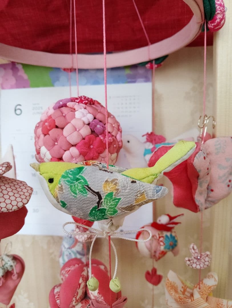 豪華　吊るし飾り　吊るし雛　下げもん7本 ちりめん細工　ハンドメイド　ひな祭り