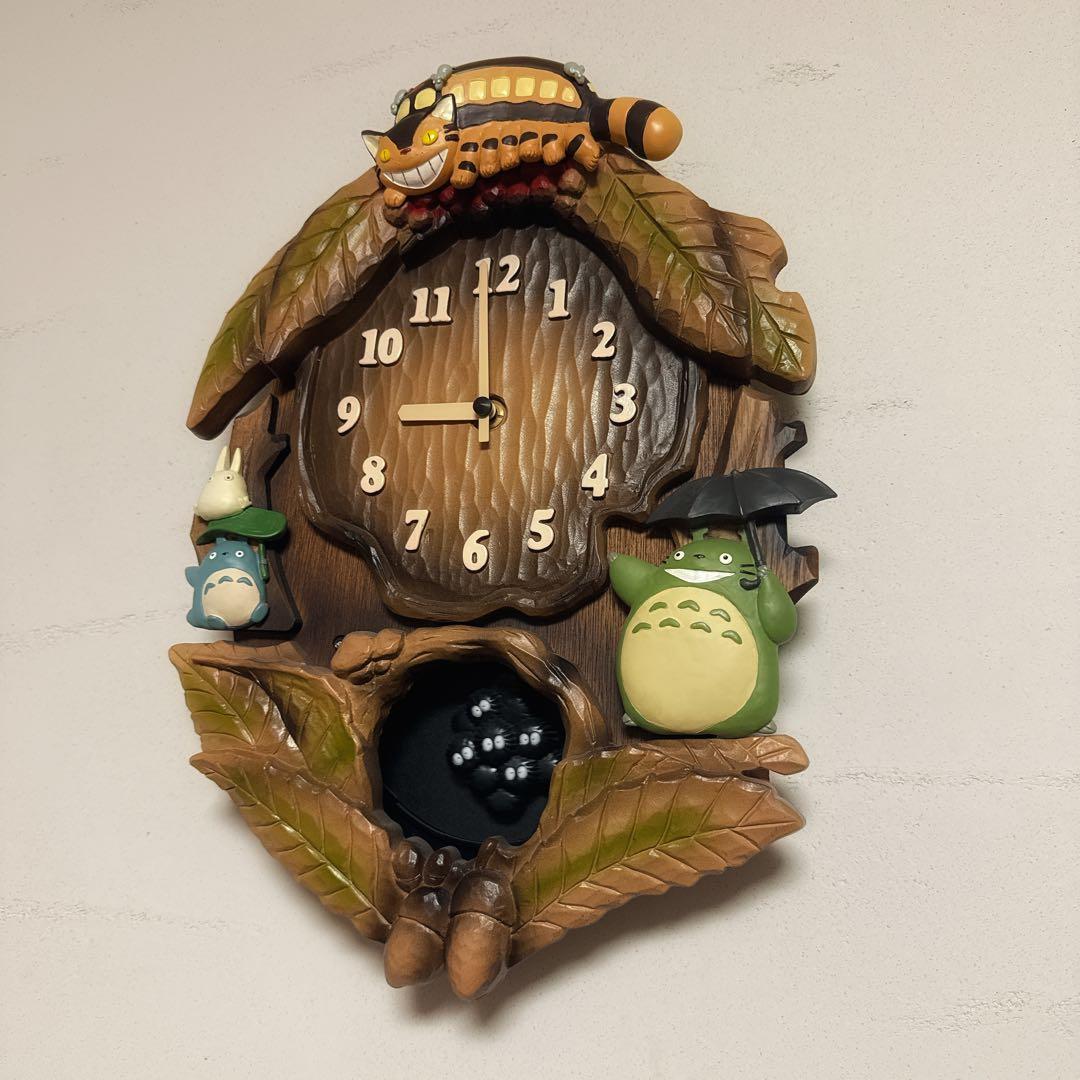 となりのトトロ 振り子付き掛時計 希少 ジブリ 美品