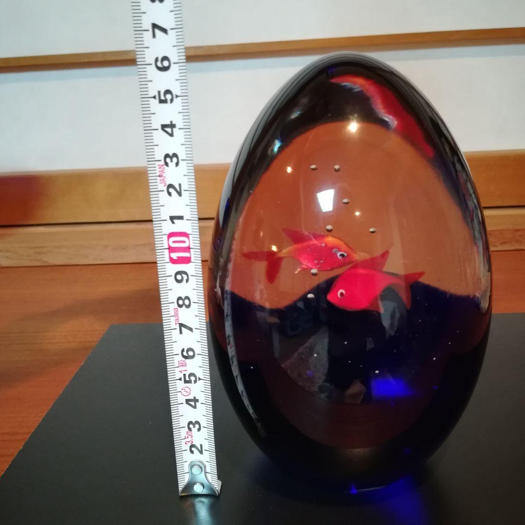 ベネチアングラス　ベネチア　置物　魚　卵形　作家物　一点物　アクアリウム　工芸品