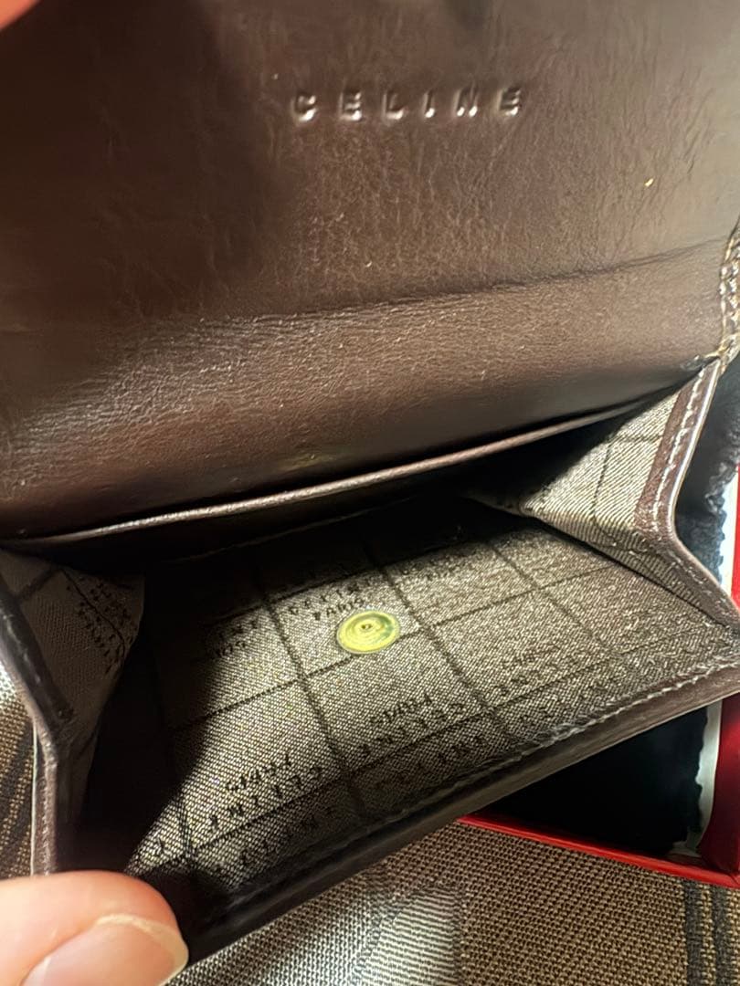 CELINE ブラウンレザー ケース