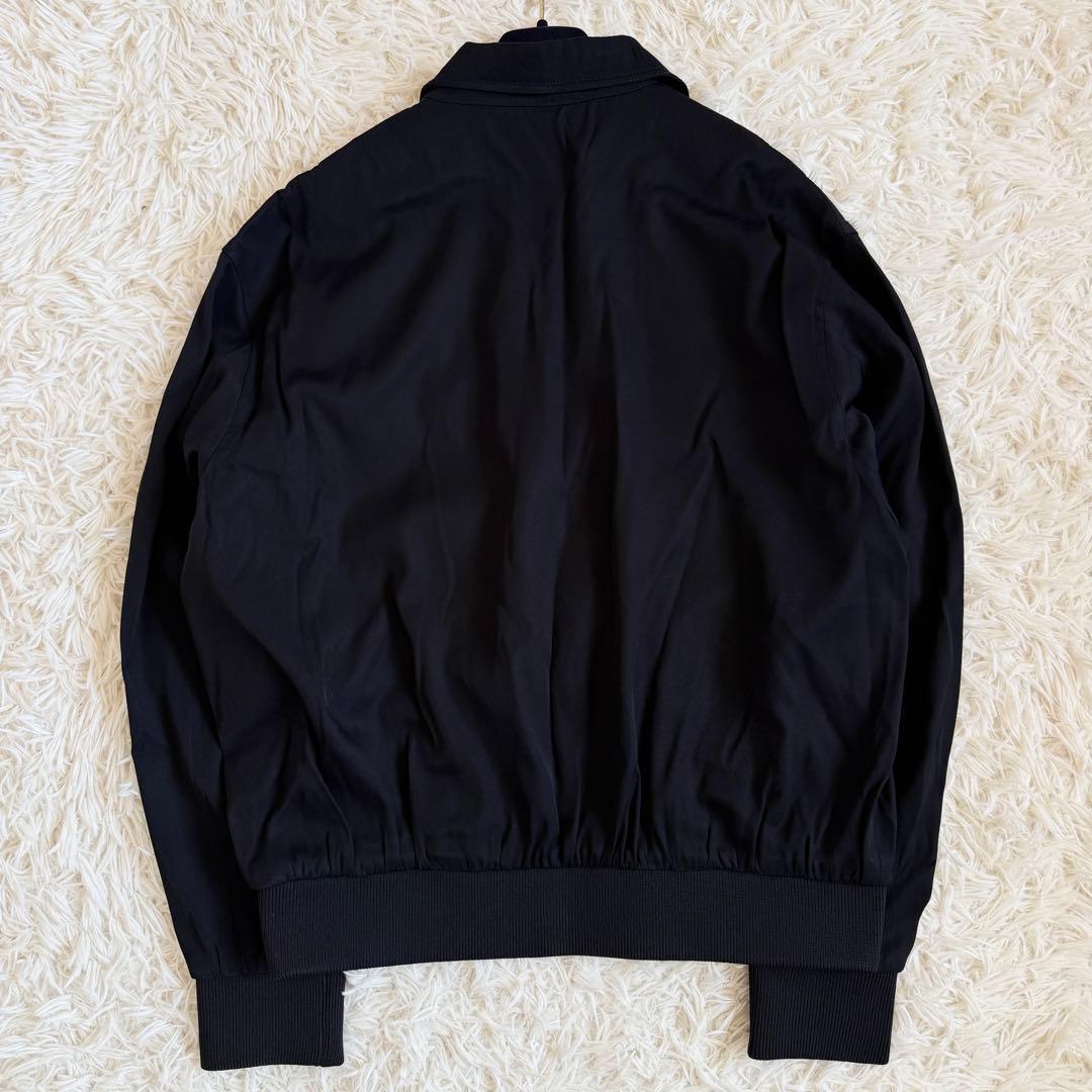 美品　近年モデル　XL　セリーヌ　レーヨン　ブルゾン　トリオンフ刺繍　黒