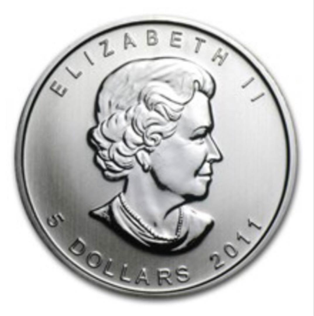 カナダ 1オンス 銀貨 5ドル エリザベス2世