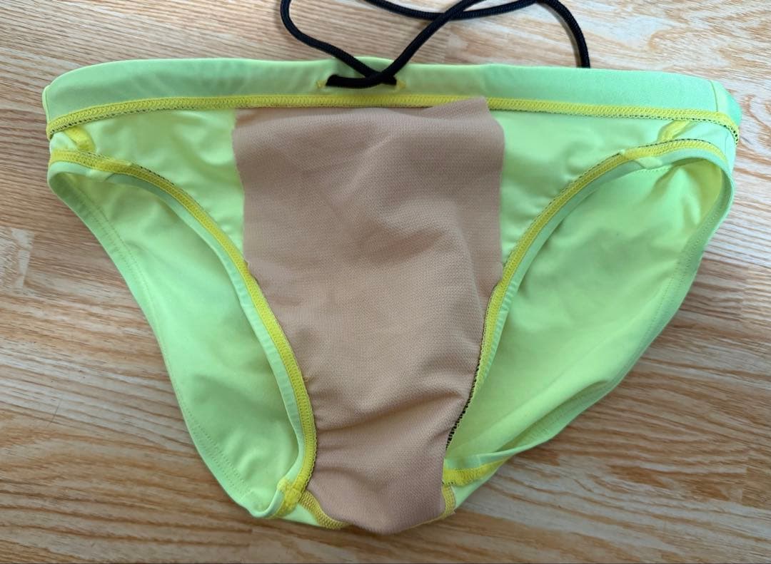 【希少　中古美品】asics ハイドロCD イエロー 競パン 競泳水着 Mサイズ