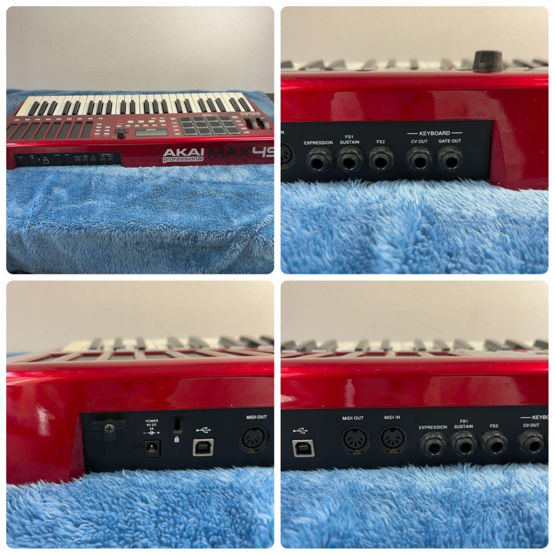 AKAI MAX49 MIDIキーボード 49鍵 USB 動作未確認