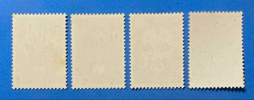 中華民国台湾切手　京劇の隈取り(未使用、4種完)