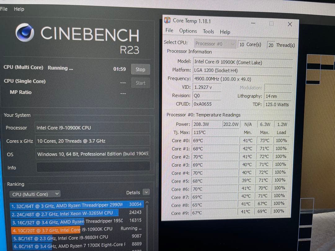 CPU Intel Core i9-10900K CPU