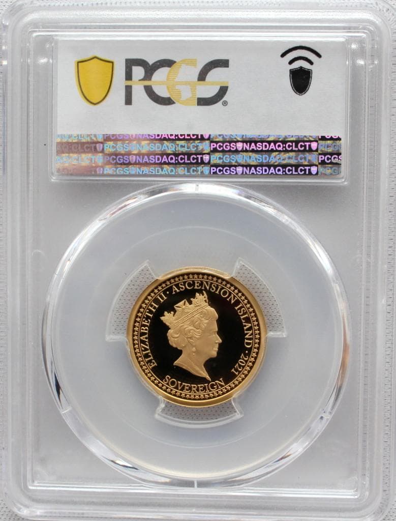 2021年アセンション島 ジョセフ ボノミ ソブリン PCGS PR70DCAM