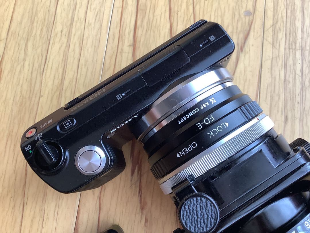 Canon FD TS 35mm F2.8 NEX-5 付属品セット