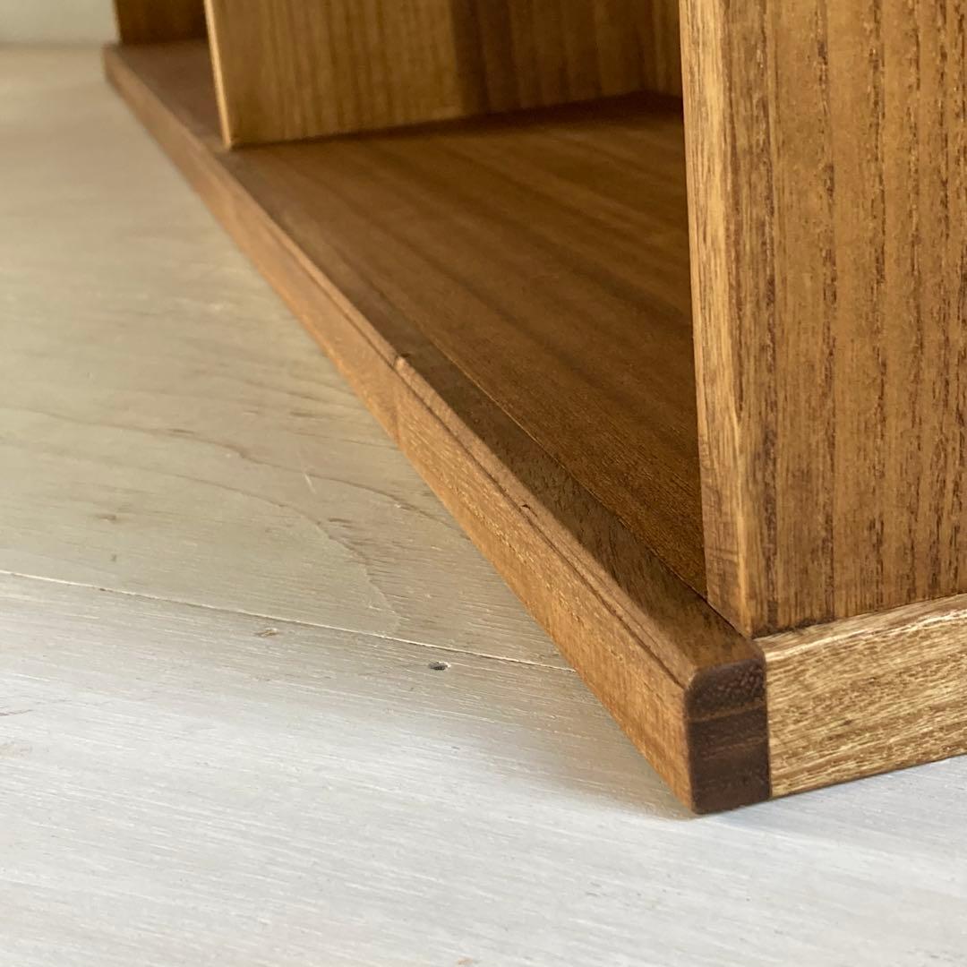 さかな猫 古い木製 オープンラック 木製棚 展示棚 本棚