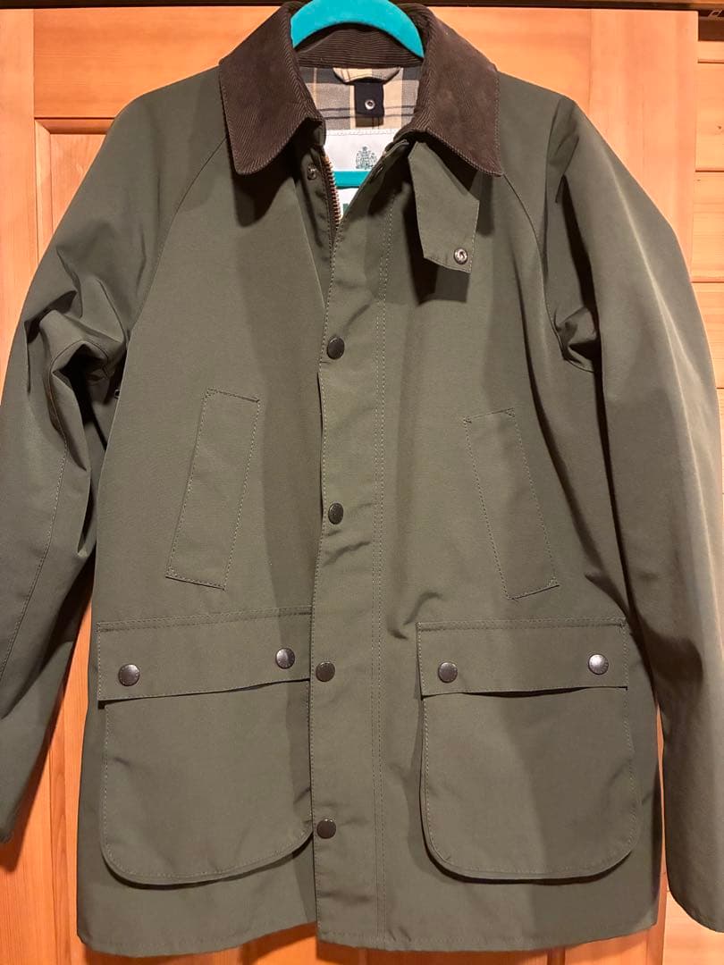 スーパーセール！Barbour オリーブグリーン ビデイル ノンオイル　42
