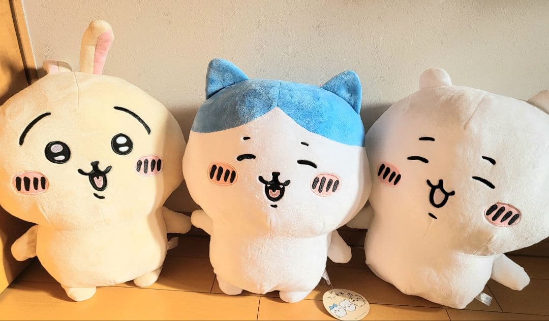 非売品超レア♥ちいかわ 超bigぬいぐるみ ヤハ フ！にこ♥ハチワレ♥うさぎ♥