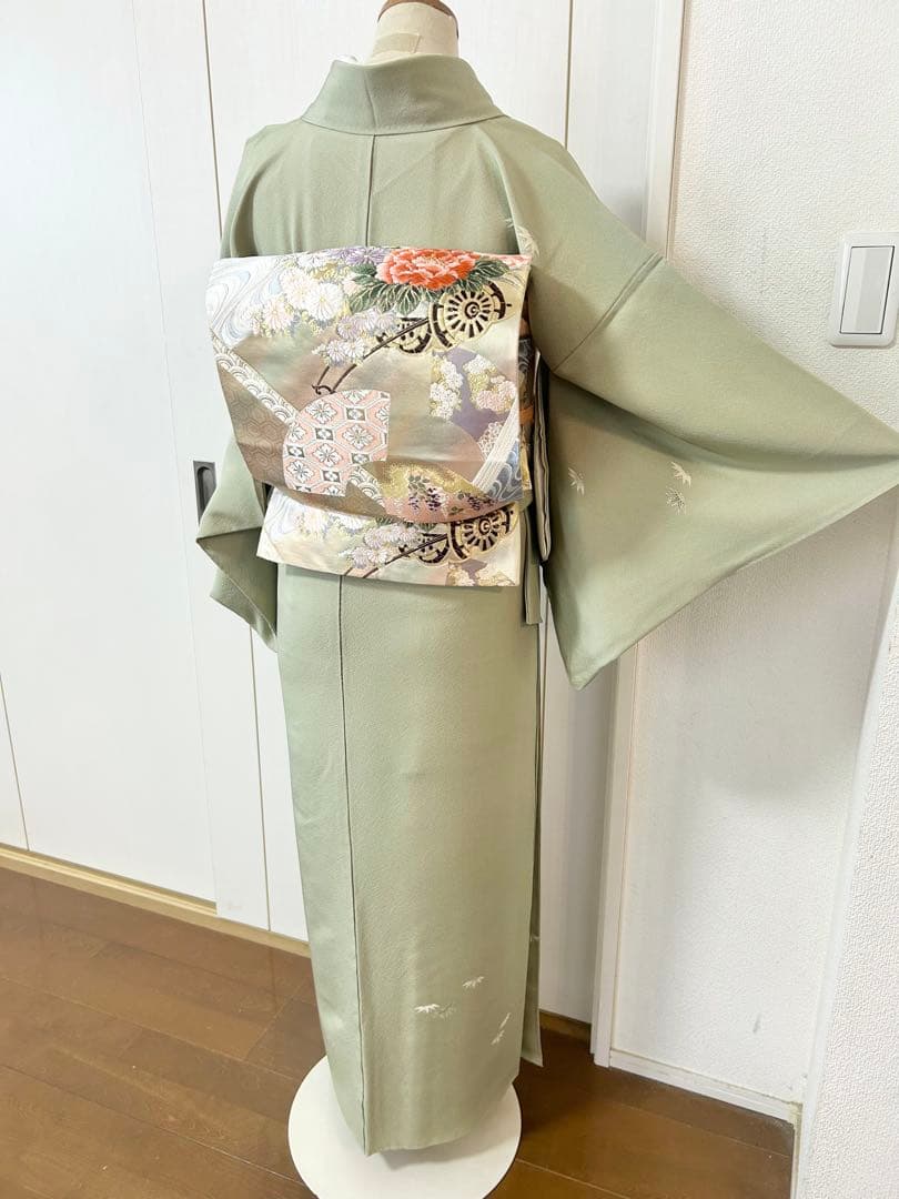 友禅　作家物　落款　正絹訪問着　フルセット4点　入学式　七五三　お宮参り