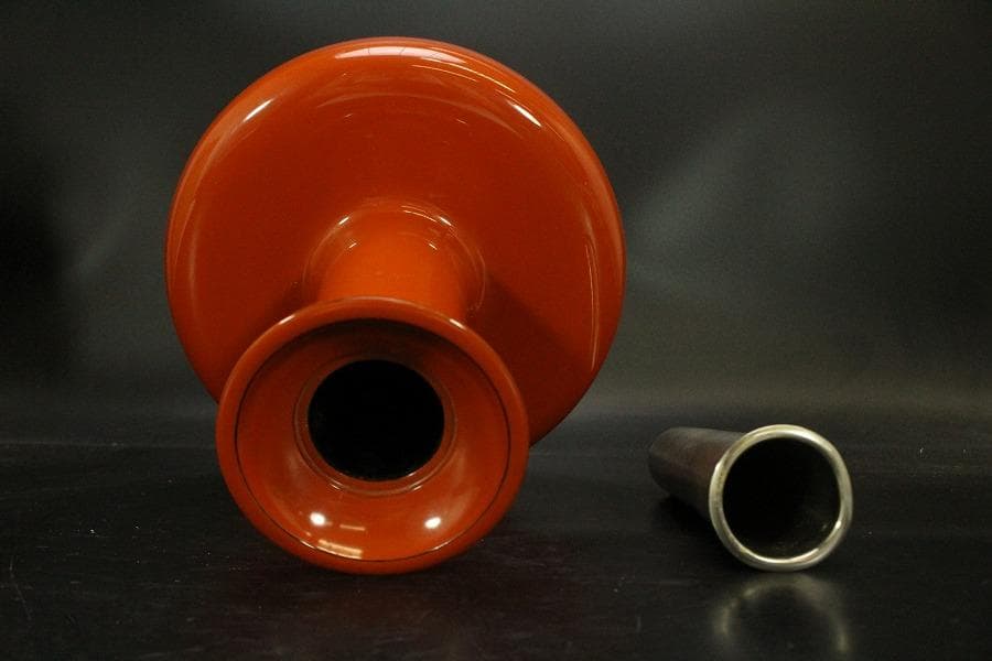 平安象彦作 根来 砧花生 美品 共箱(A815)