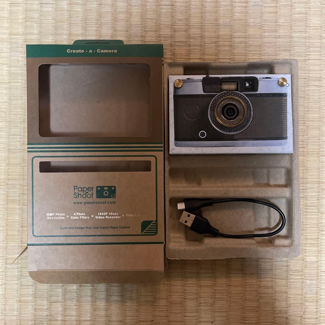 Paper Shoot Camera 18MP グレー/シルバー 動作確認済