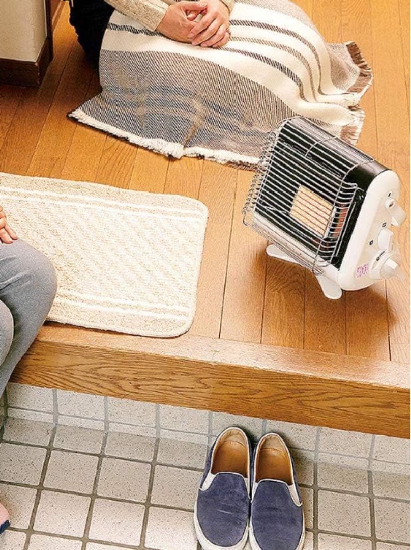 IwatanI スタンド式ストーブ 高温注意 ガード付き