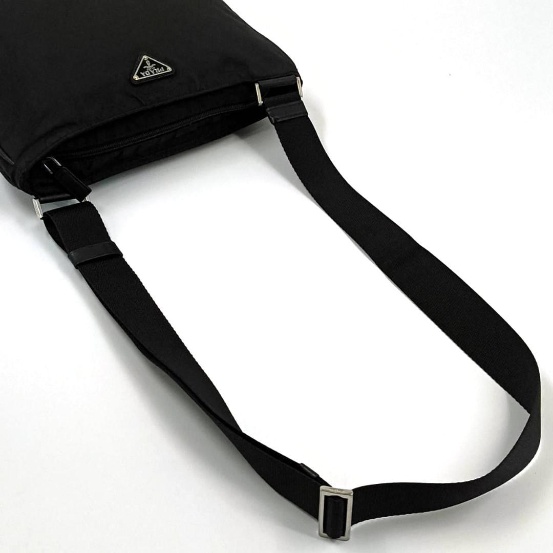 希少✨人気✨ギャラ付 プラダ　ショルダーバッグ　三角ロゴ　ナイロン　レザー　黒