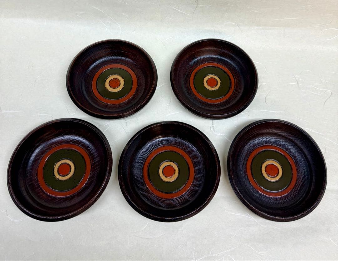 漆器皿 5枚セット 村瀬治兵衛