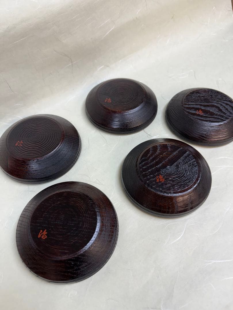 漆器皿 5枚セット 村瀬治兵衛