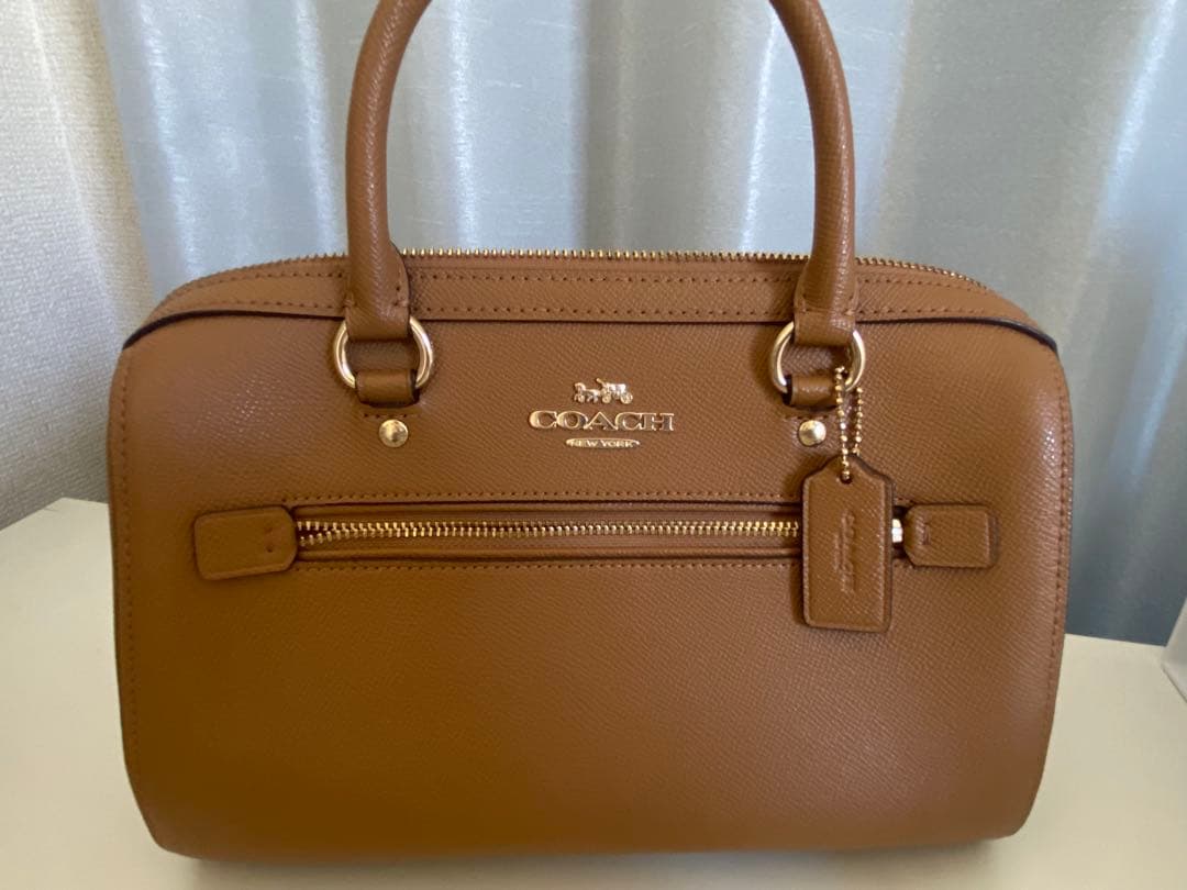 COACH ブラウンレザー ハンドバッグ