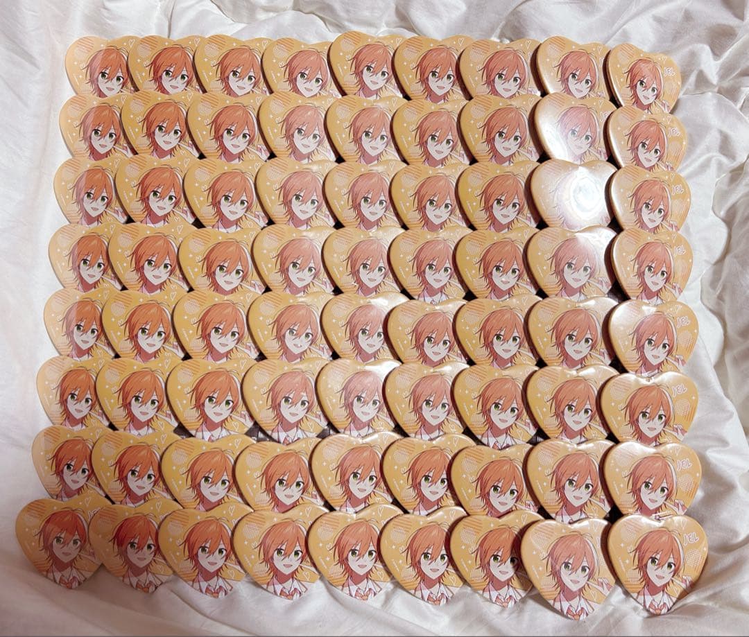 ジェル ハート缶バッジ すとまじ