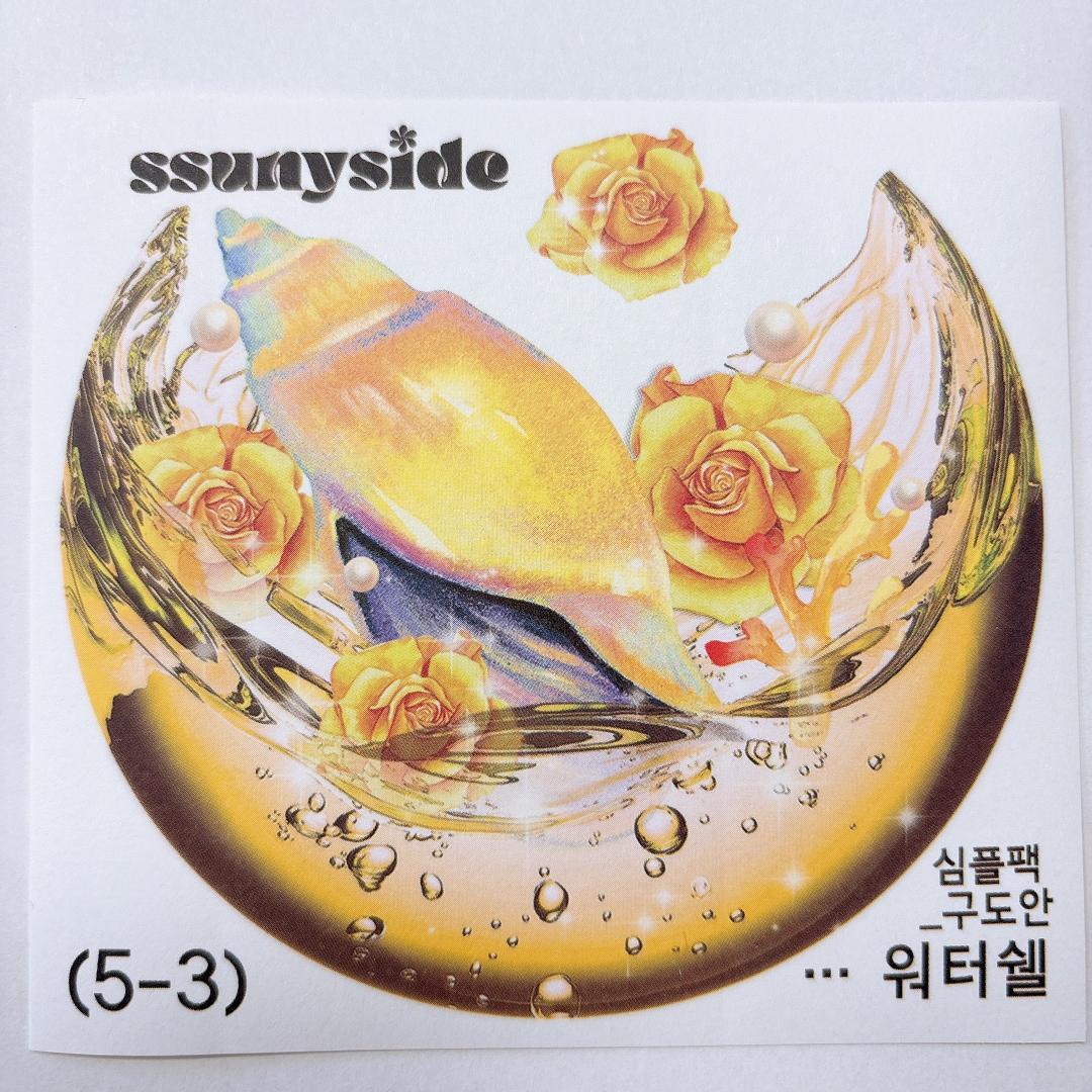 S225.装飾ステッカー　韓国作家　ssunyside(黒いたぬき)　バラ売り〇