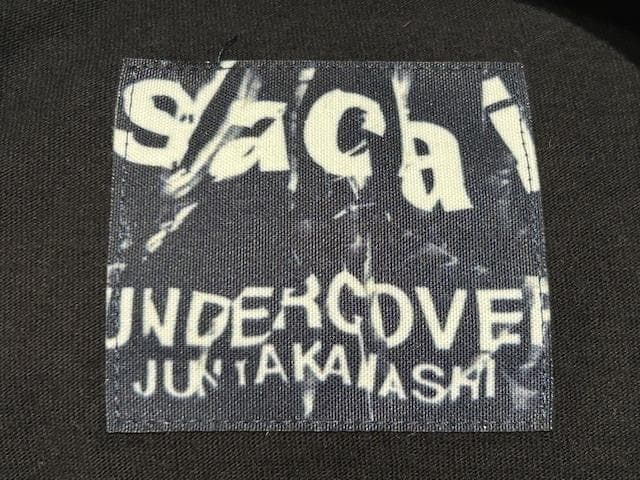 ♪送料無料★sacai × UNDERCOVER★名作★Tシャツ★黒★紙タグ付♪