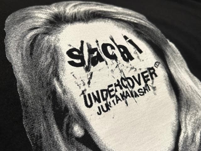 ♪送料無料★sacai × UNDERCOVER★名作★Tシャツ★黒★紙タグ付♪