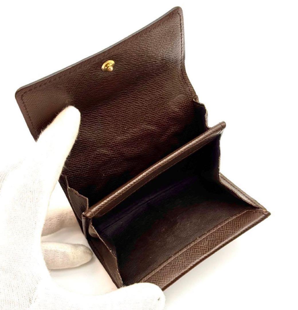 ヴィトンの　ダミエ柄　ポルトモネプラ　ケース