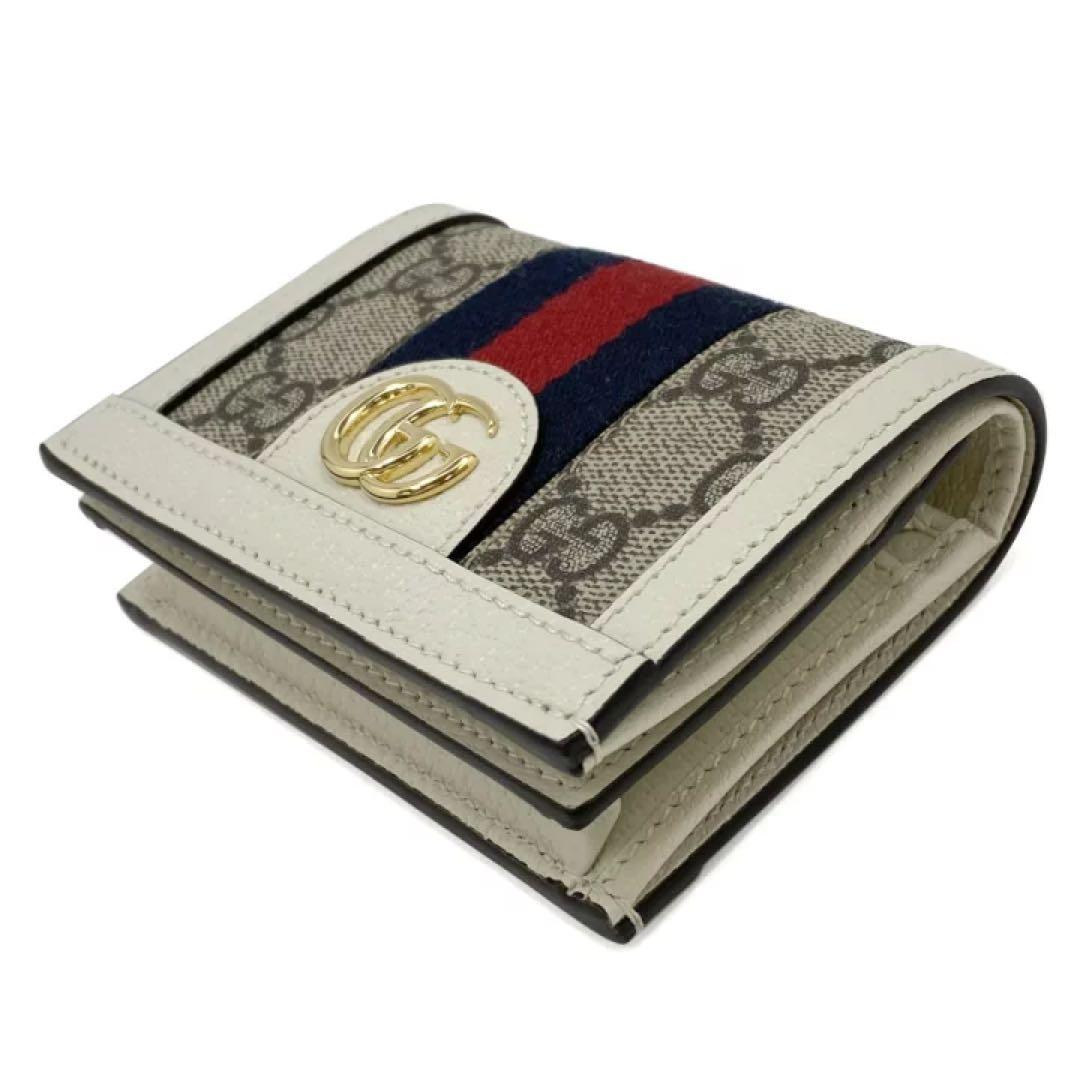 GUCCI お財布 2つ折り 白