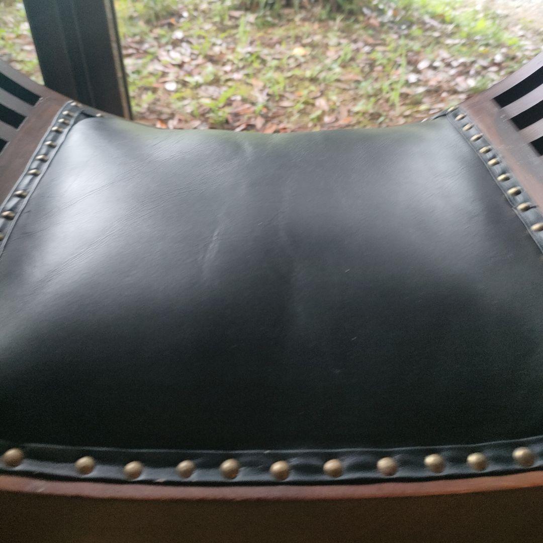 カルティニチェア 本革シート 椅子 バリ家具 アジア家具 スツール チェア