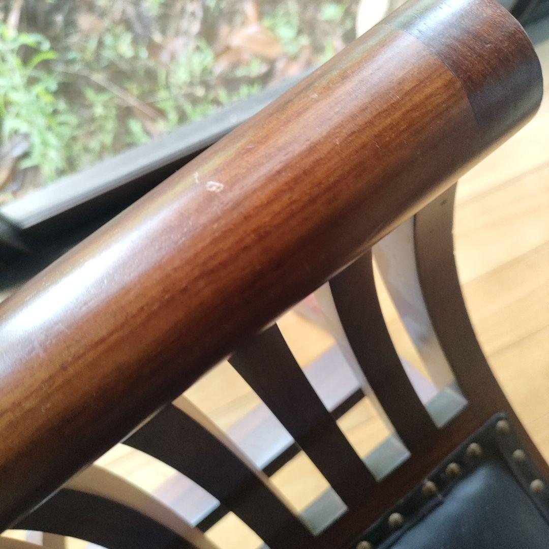 カルティニチェア 本革シート 椅子 バリ家具 アジア家具 スツール チェア