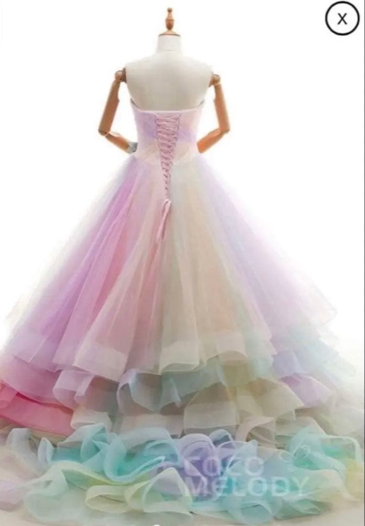 【7号】ココメロディ レインボードレス カラードレス