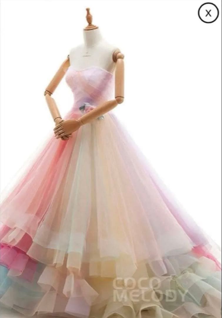 【7号】ココメロディ レインボードレス カラードレス