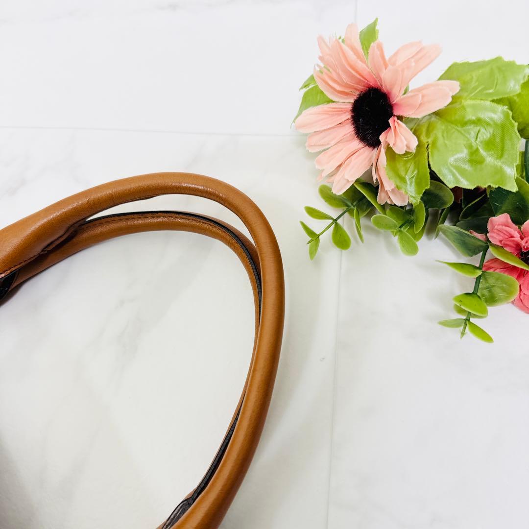 チーコ　ダコタDakota トートバッグ　レザー　革　ハンドバッグ　茶