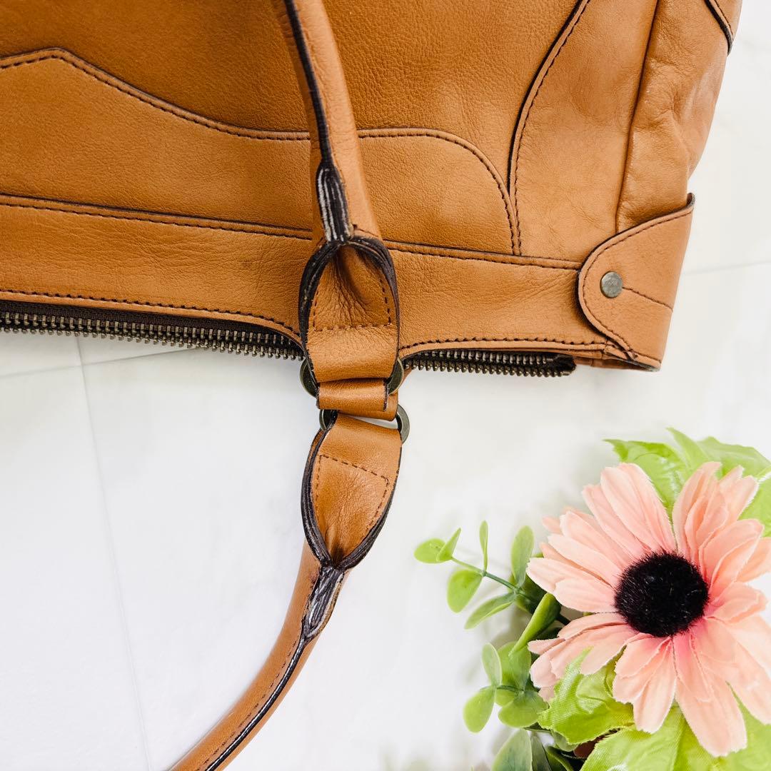 チーコ　ダコタDakota トートバッグ　レザー　革　ハンドバッグ　茶