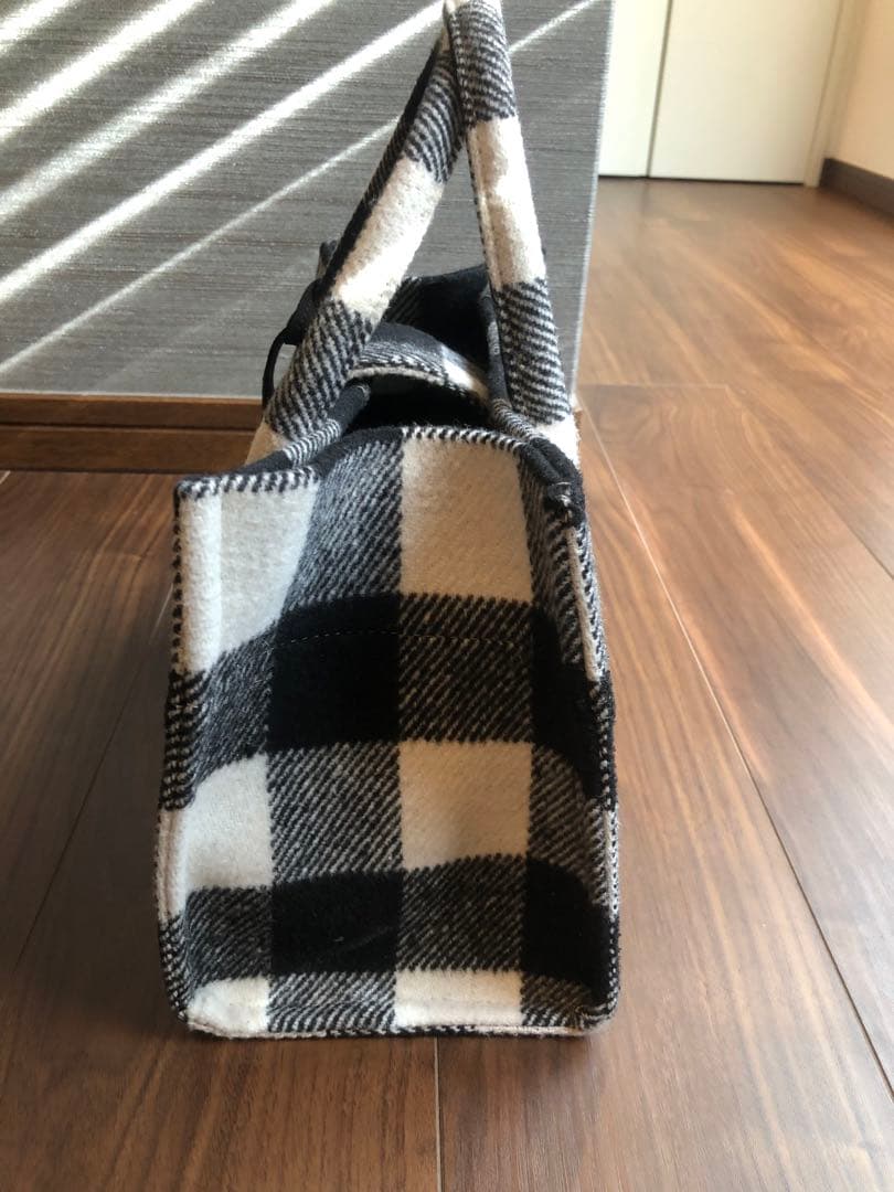 【新品未使用】ツルバイマリコオイカワ　Aimee ブロックチェック　ハンドバッグ