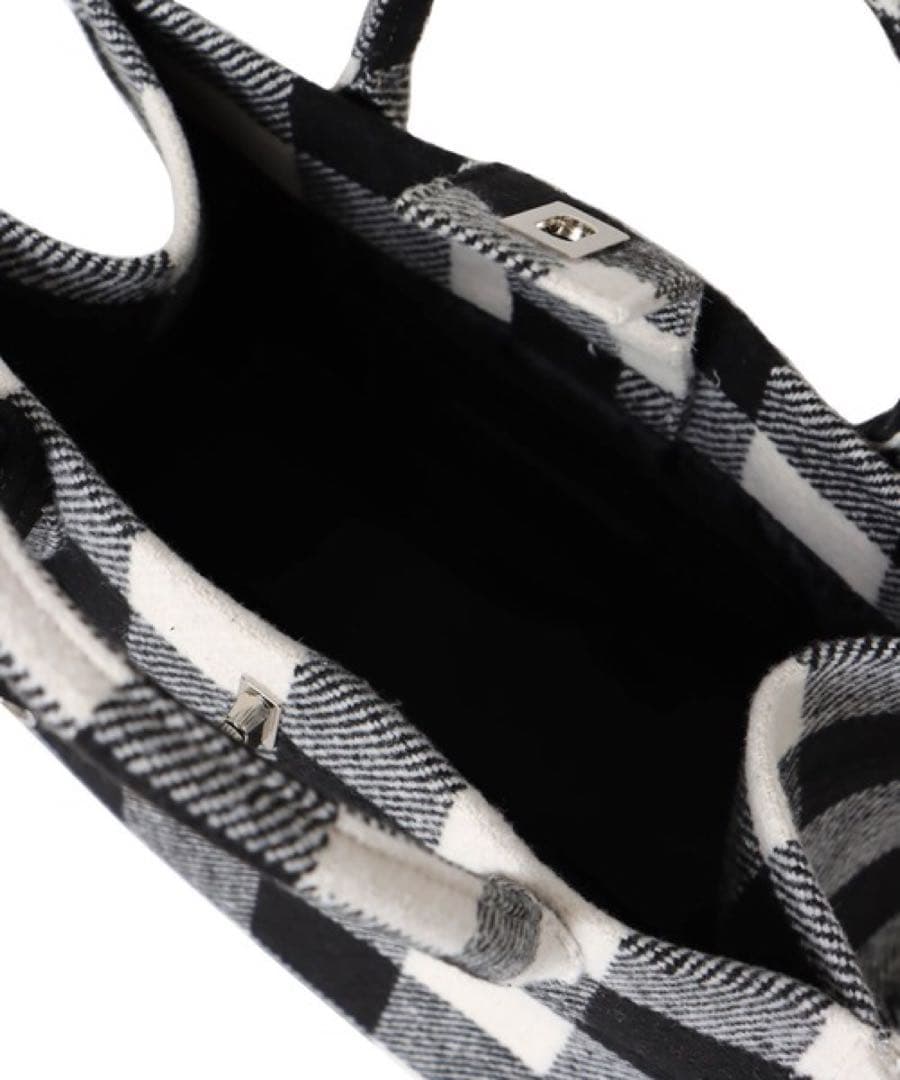 【新品未使用】ツルバイマリコオイカワ　Aimee ブロックチェック　ハンドバッグ