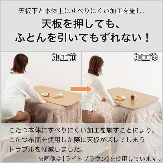 ニトリ★高さが変えられる2Wayこたつテーブル/幅80×奥行60(ホワイト)