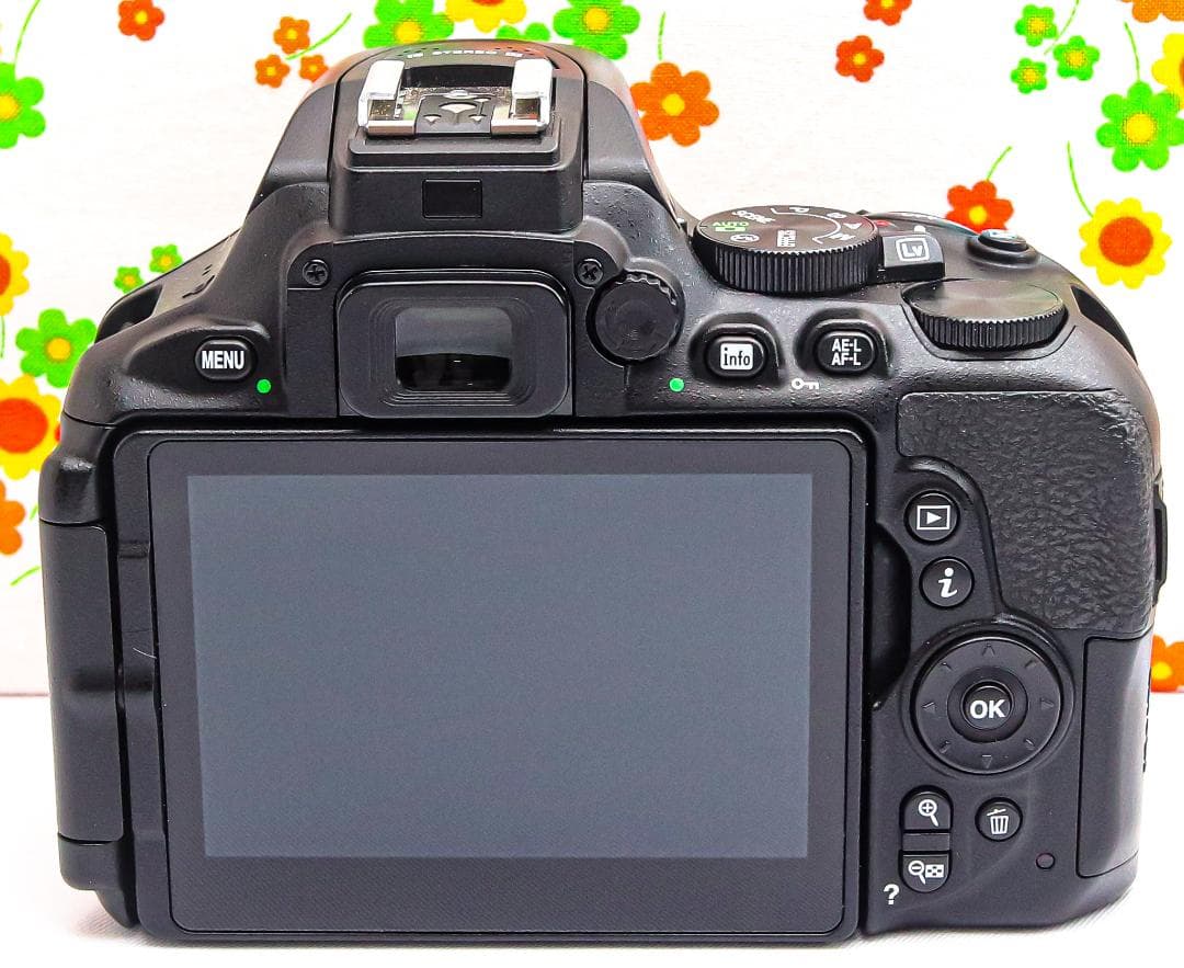 美品 ニコン Nikon D5600☆スマホに転送☆高性能一眼レフ☆自撮り可能！