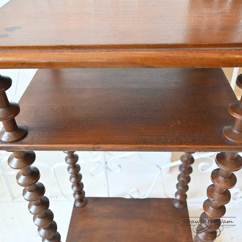 IFU-403 フランスアンティーク ブックシェルフ 収納 本棚 サイドテーブル