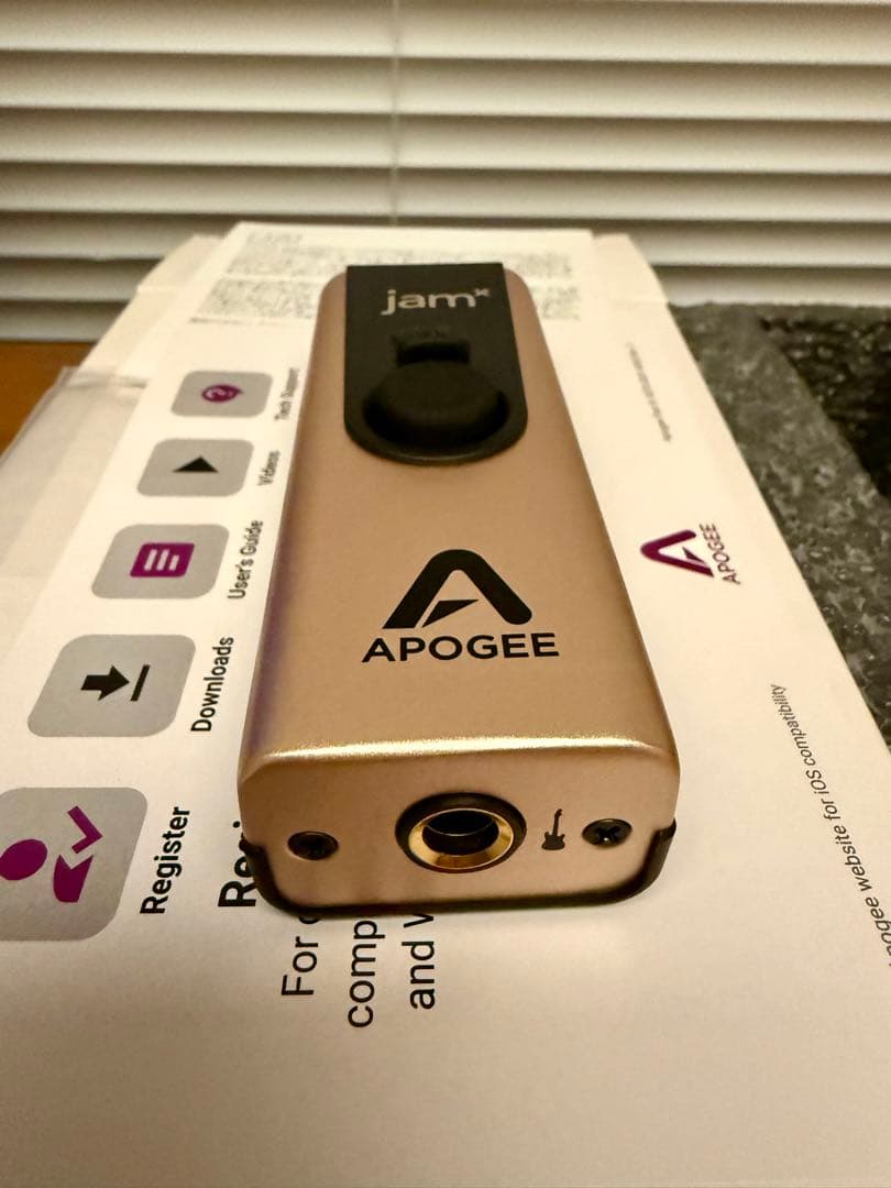 Apogee jam x オーディオインターフェイス