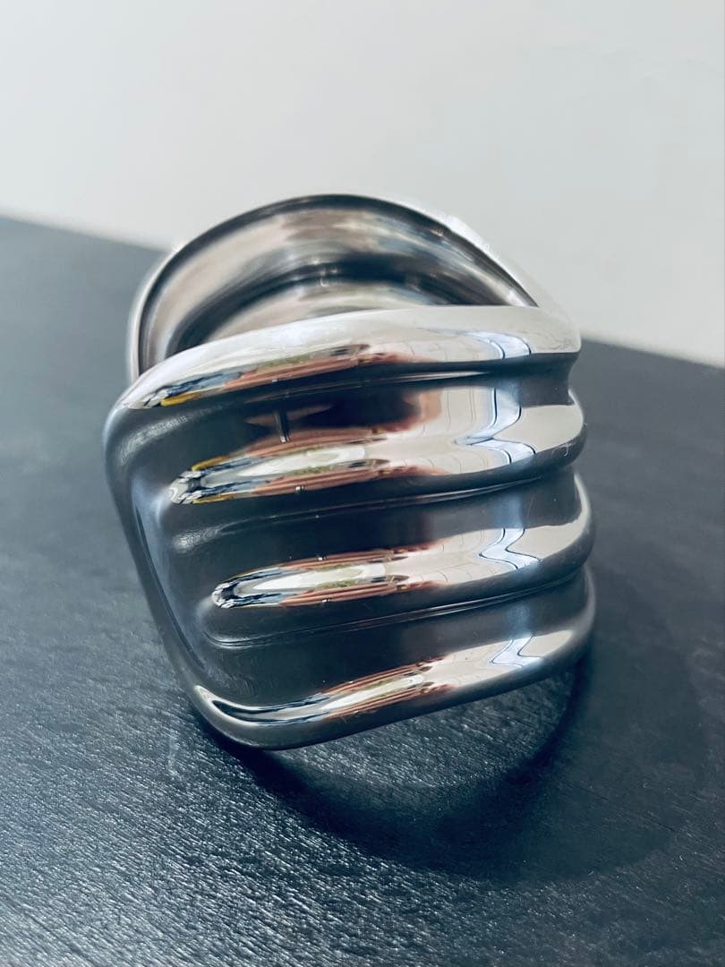 ヴィンテージ シルバーバングル　メキシコシルバー　925 ボーンカフ