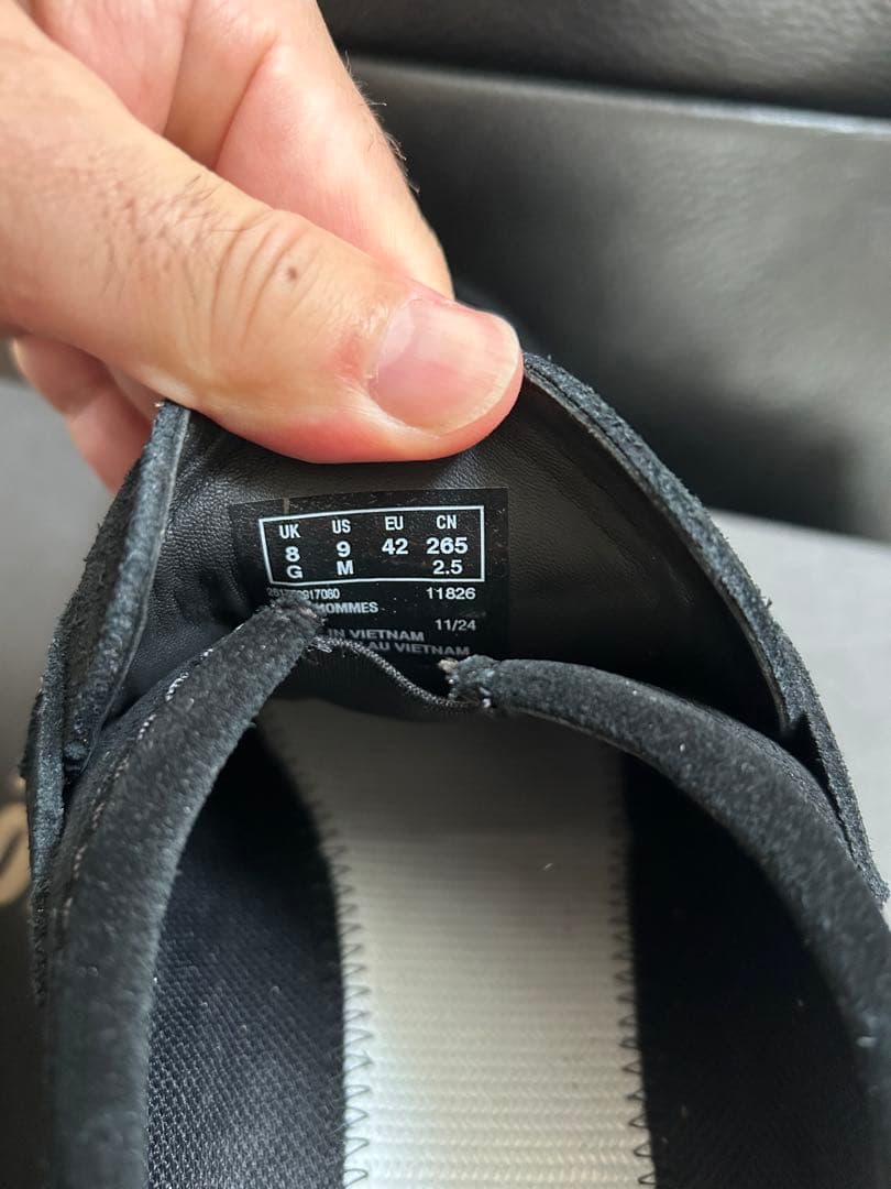 靴 Clarks WallaLoafer GORE-TEX Black Suede