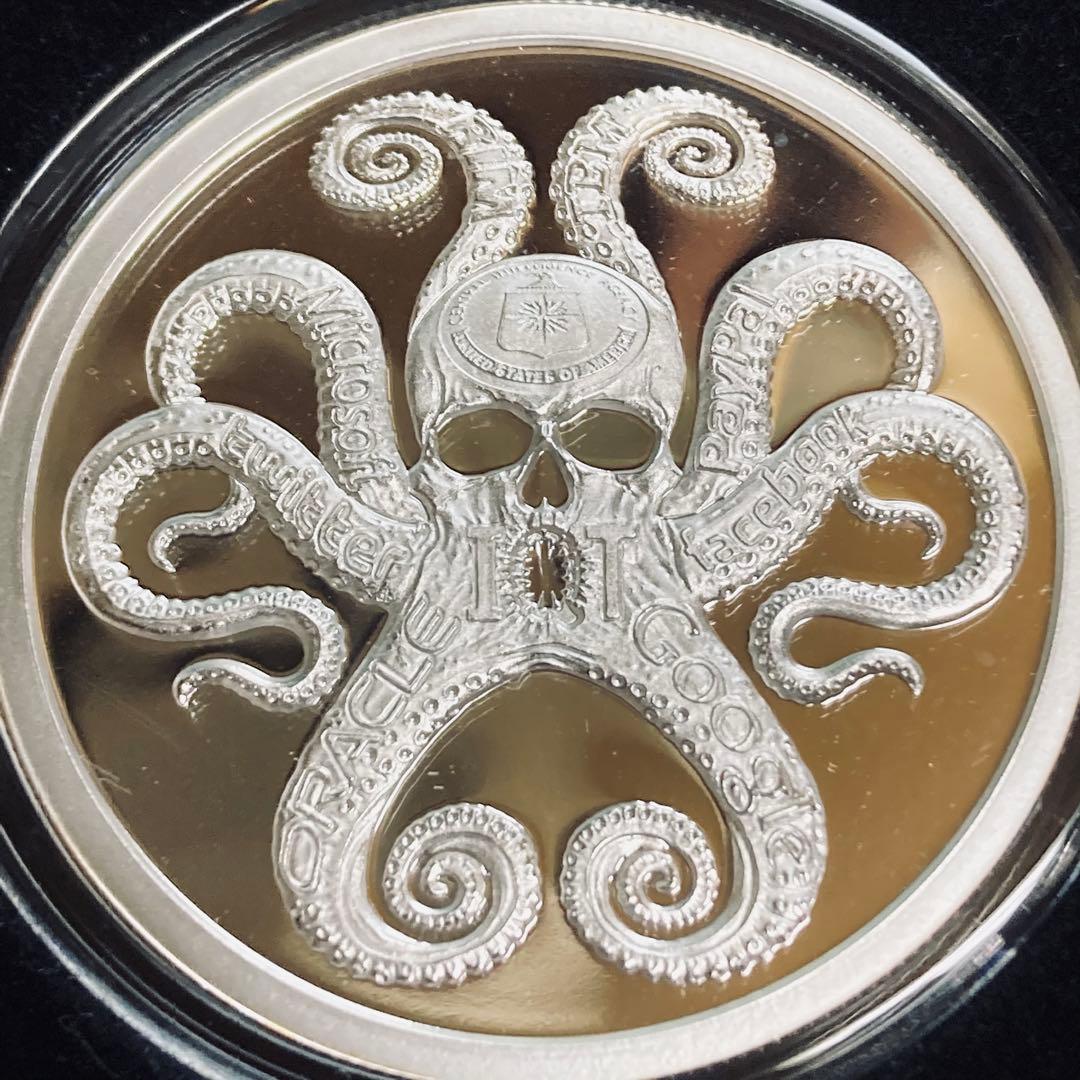 QANON 1オンス プルーフ銀貨　イン-Q-テル In-Q-Tel 2019