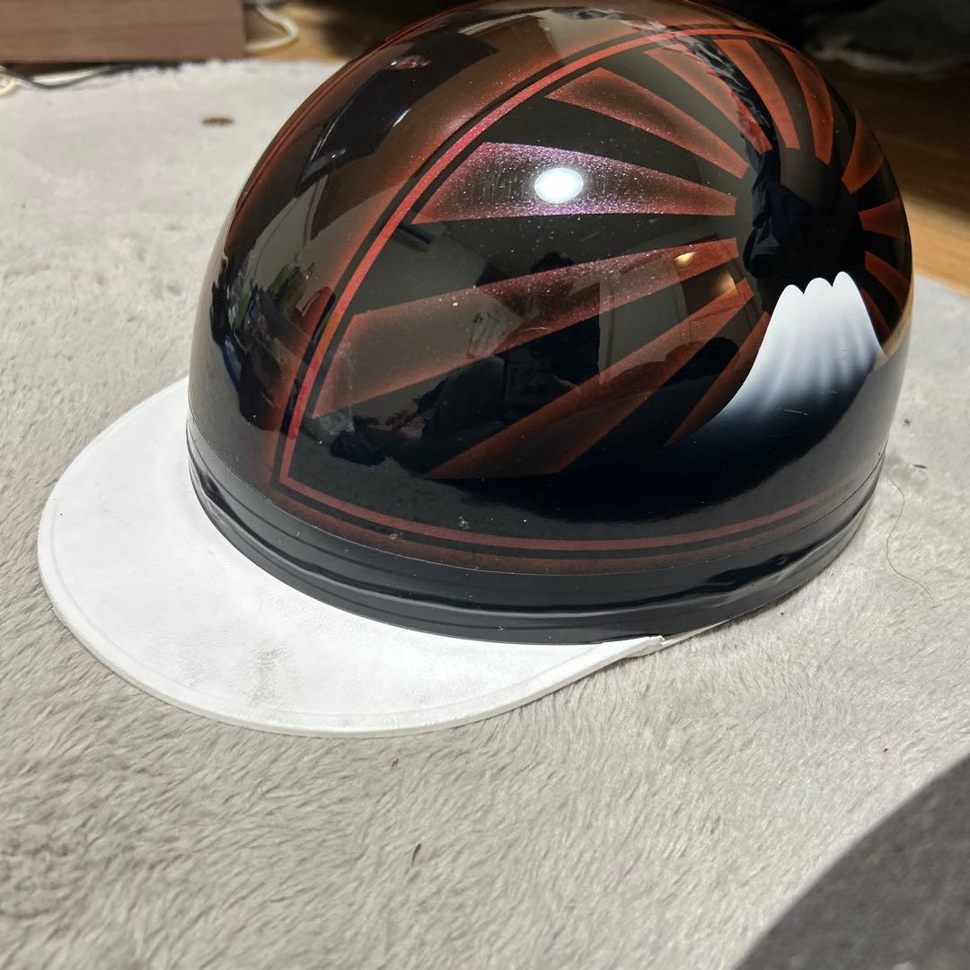 コルク半　カスタム　富士日章　三つボタン　赤黒高級クリヤ