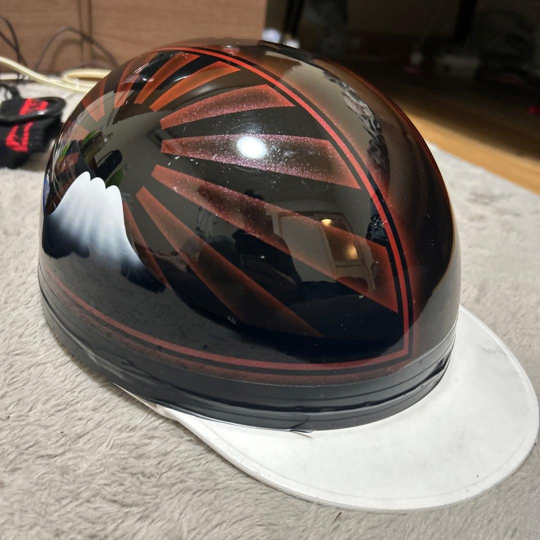 コルク半　カスタム　富士日章　三つボタン　赤黒高級クリヤ