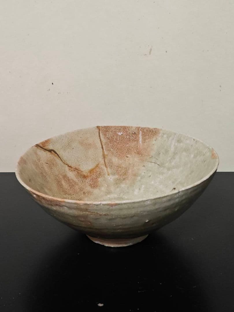 古瀬戸大降り茶碗　江戸時代