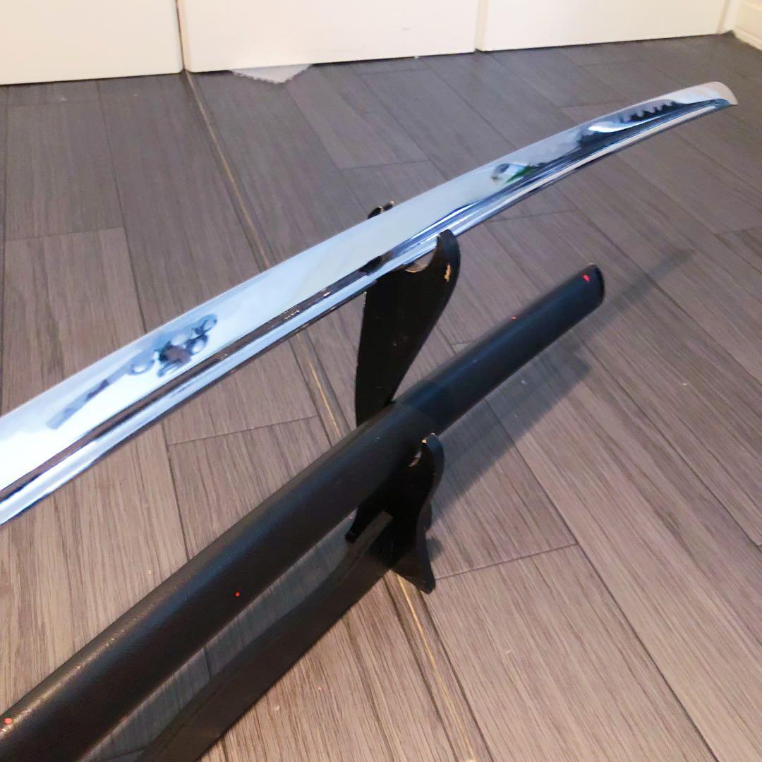 高級模造刀　居合刀　樋入り刀身　緑拵え　太刀　本格模造刀