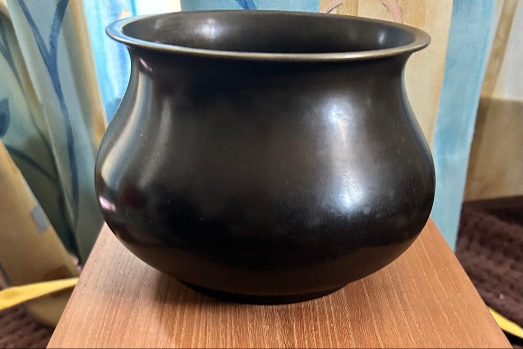 浄益　在印　唐銅　建水　共箱茶道具　表千家　即中斉宗左箱書